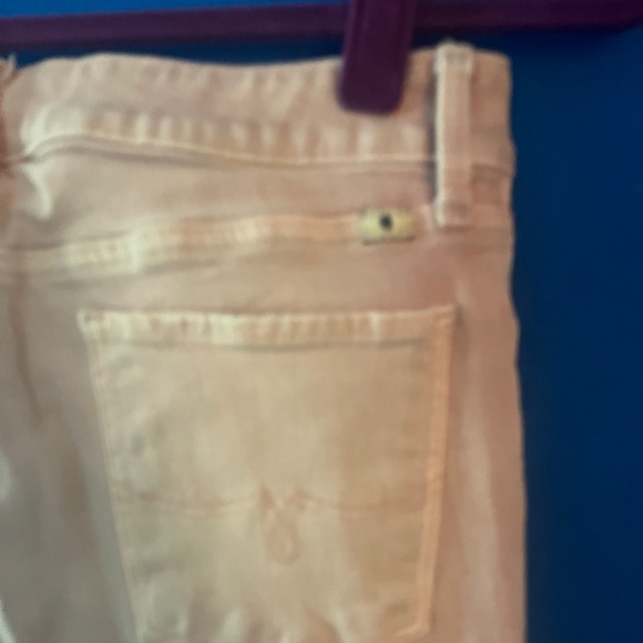 Lucky Brand - Women's 6/28 Mid Rise Pink Denim Jeans - Lolita Capri - Picture 4 of 6